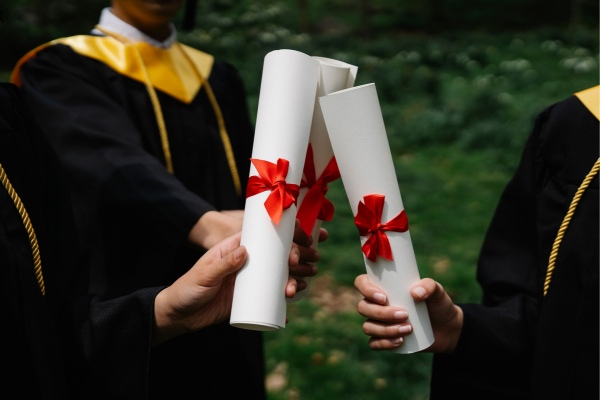 diplomas from a dual master's program