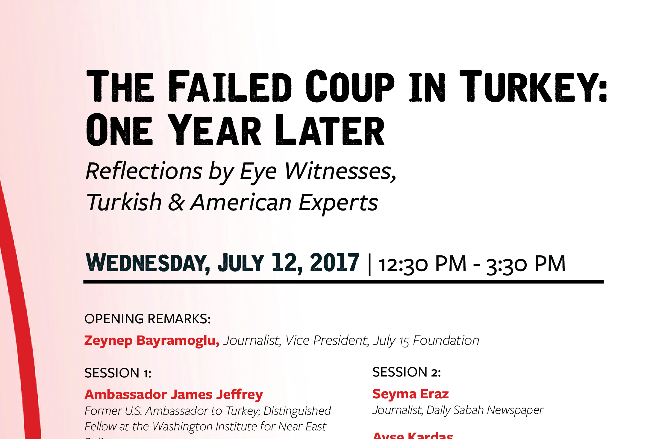Event: One Year Later: The Failed Coup in Turkey