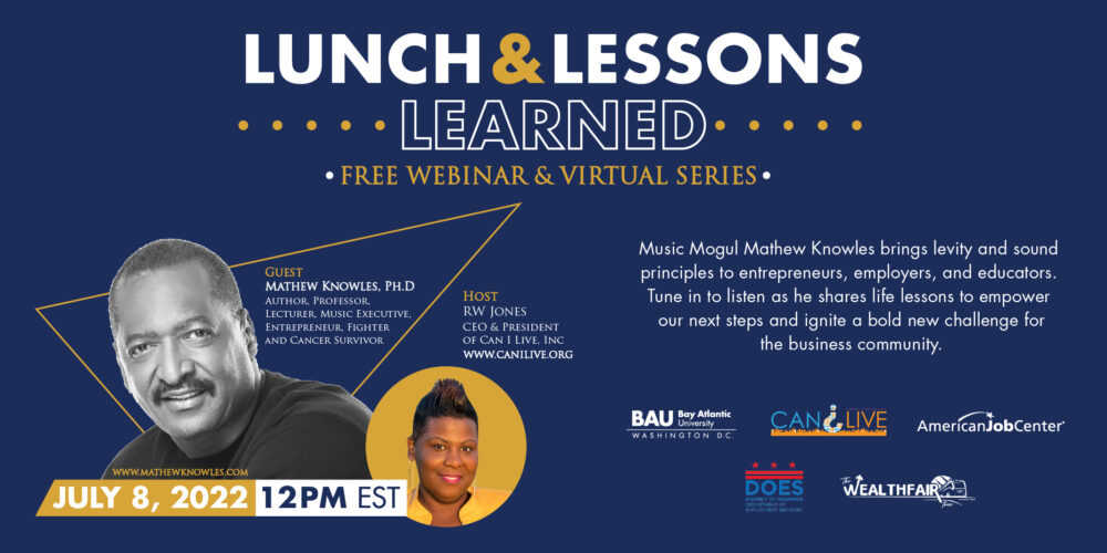 WEBINAR // Lunch and Lessons Learned with Mr. Mathew Knowles