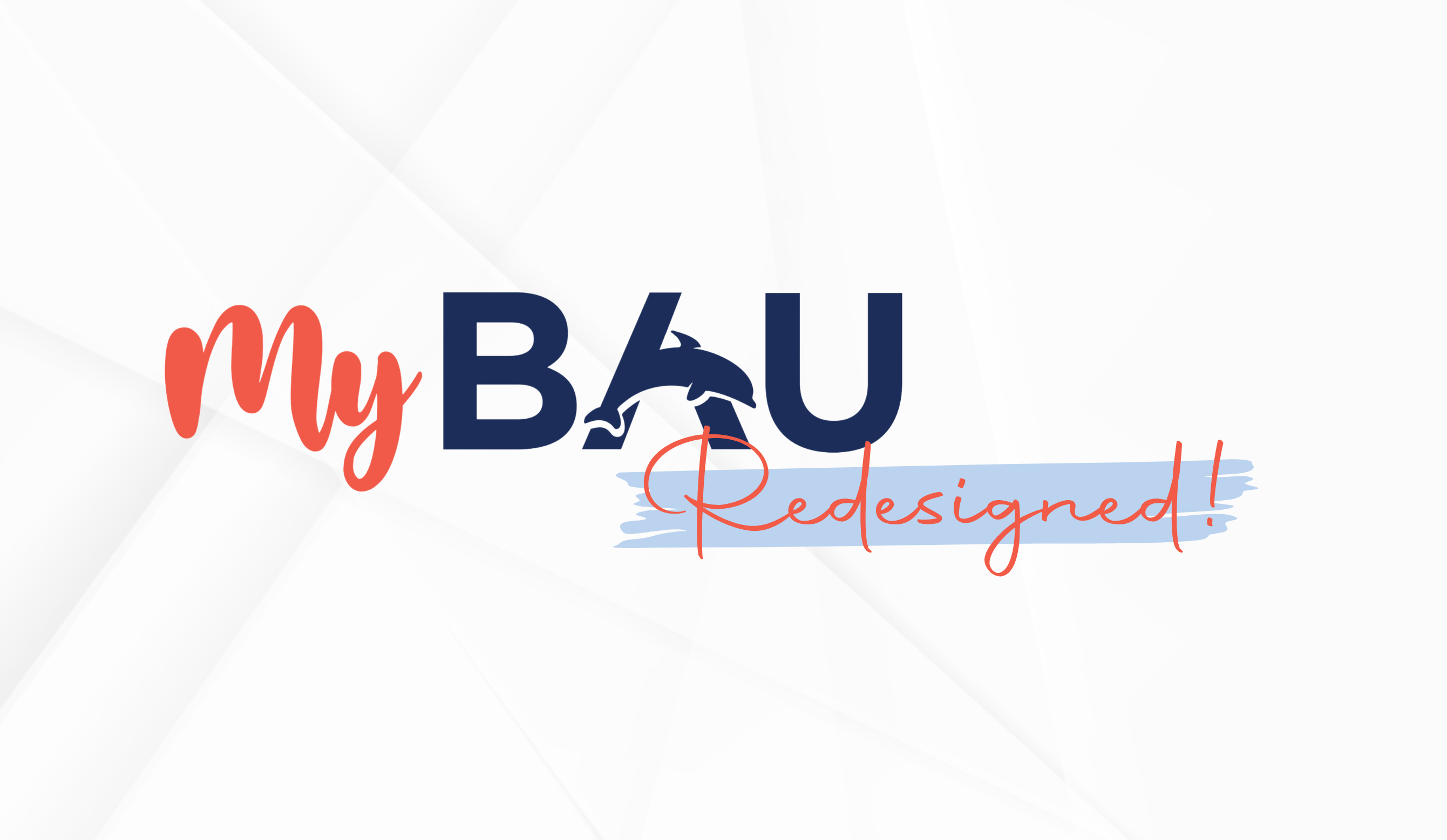 Logo reading 'My BAU Redesigned!' with a mix of red and blue text on a light background.