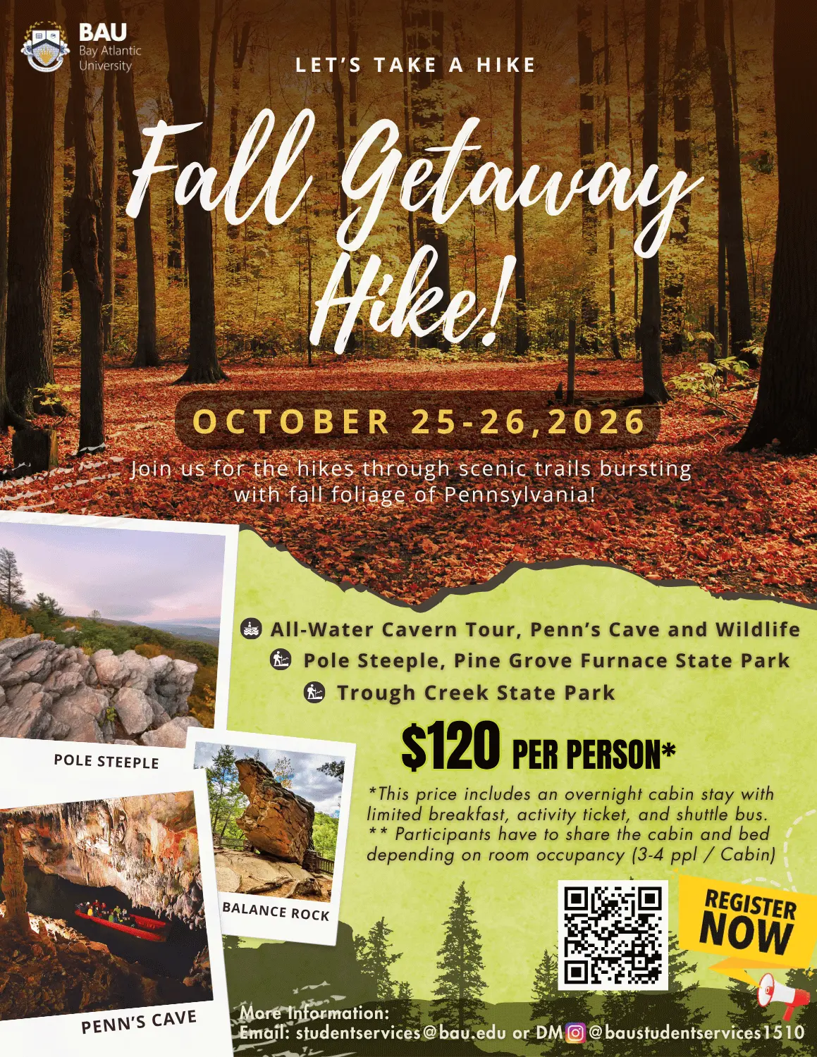 Escape the city and experience Pennsylvania’s stunning fall colors with scenic hikes, waterfalls, mountain views, and unforgettable adventures!