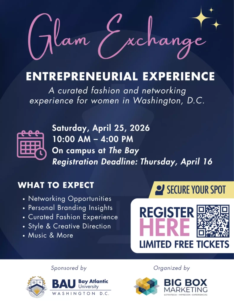 Glam Exchange: Fashion and networking event for women in Washington D.C., April 25, 2026. Register for free tickets.